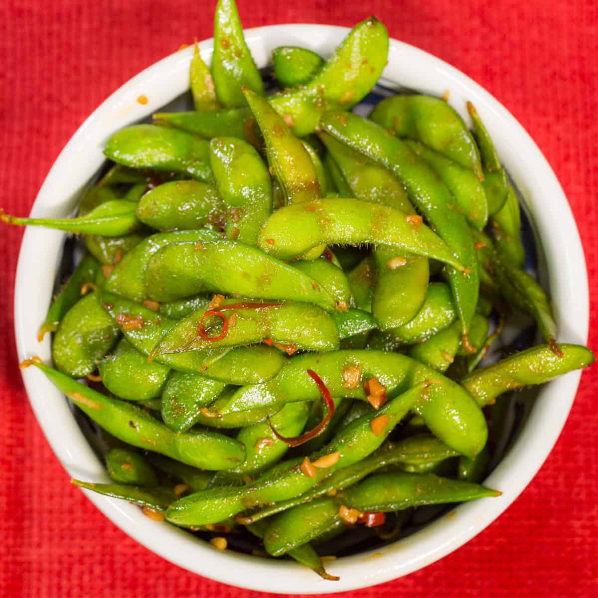 Spicy Chili Garlic Edamame Recipe