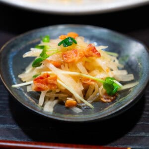 Daikon Salad with Bacon