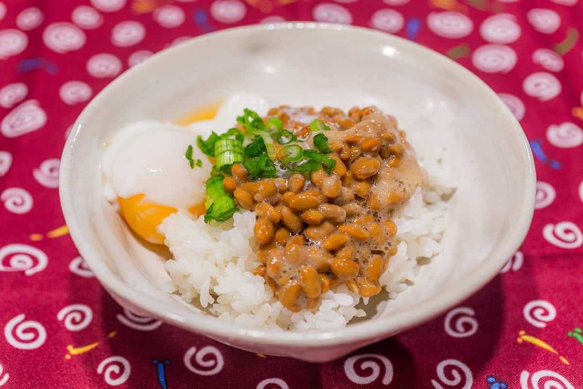 Natto with Onsen Tamago