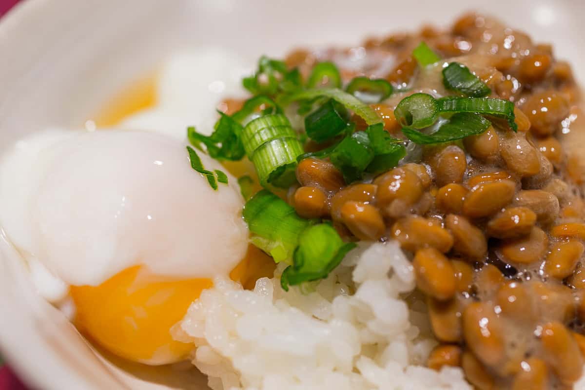 Natto with Onsen Tamago