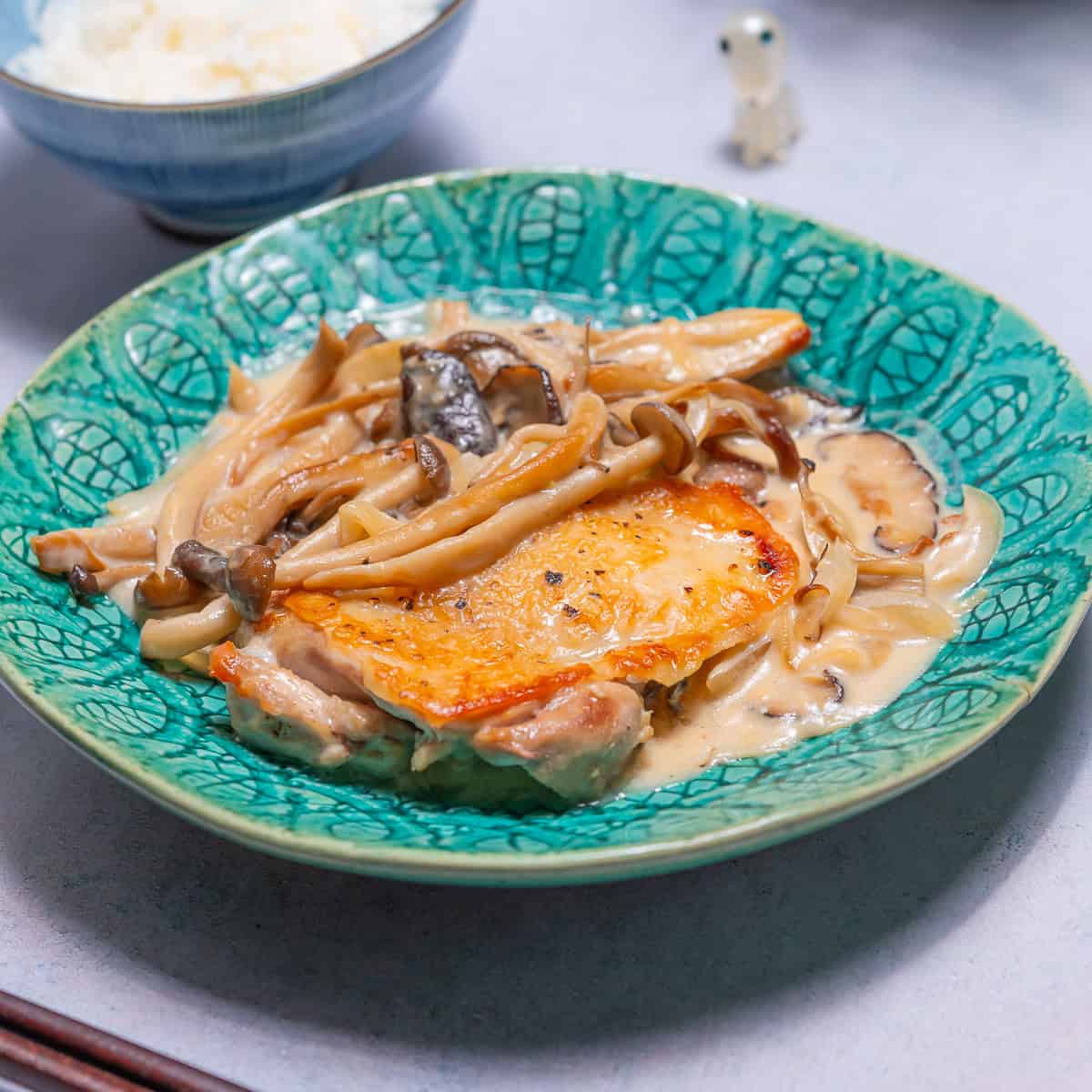 Chicken Steak Mushroom Cream Sauce