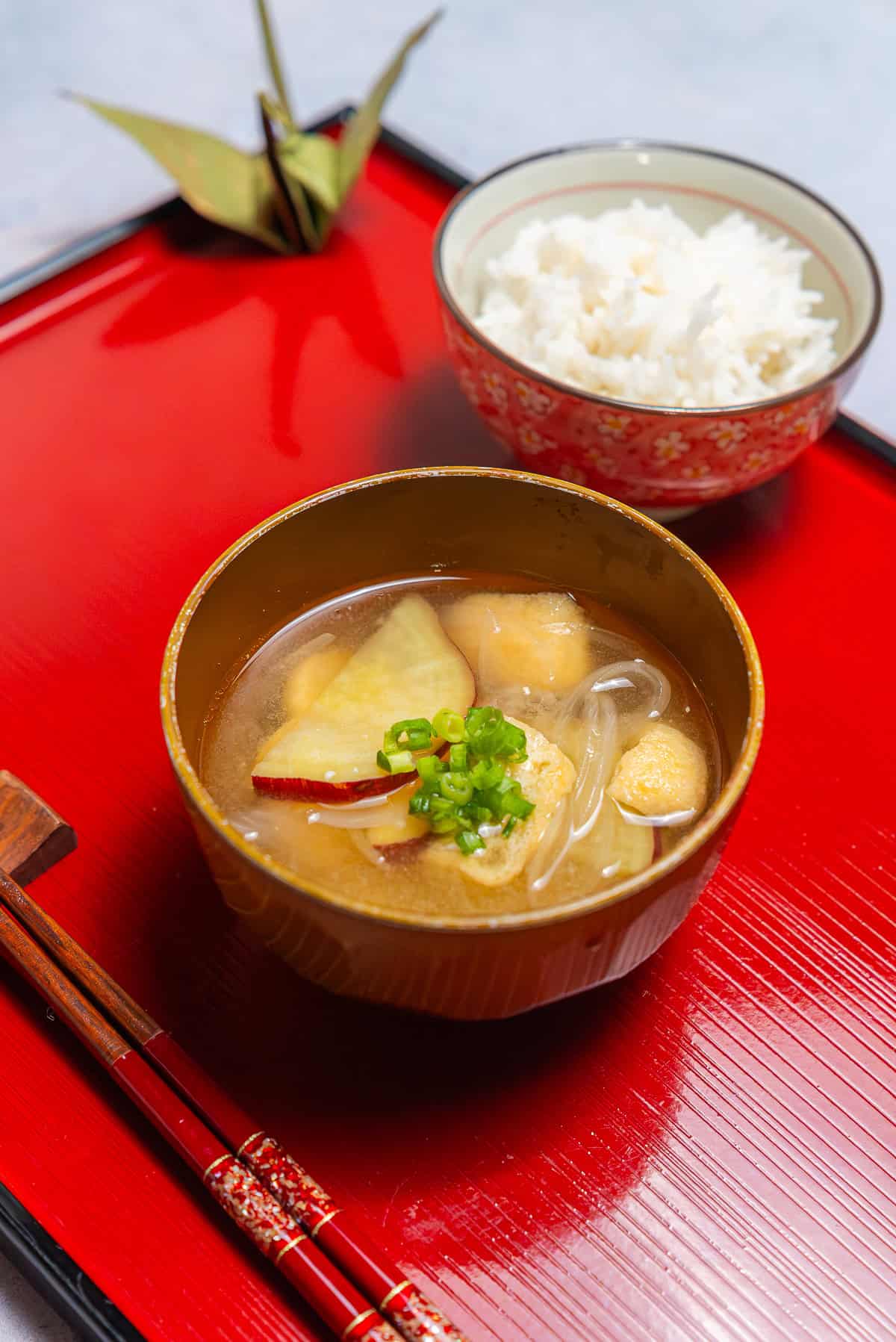 Sweet Potato and Onion Miso Soup