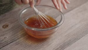 Mixing ingredients in a bowl