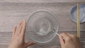 Mixing ingredients in a bowl