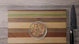 Bonito flakes in a bowl